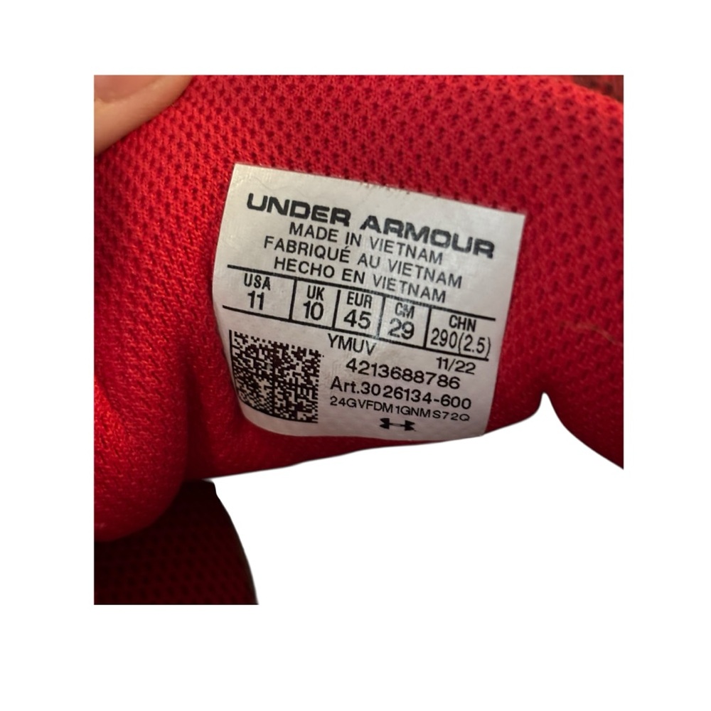 Under Armour HOVR Intake Running Shoes | Men’s Size 11 |Athletic Sneakers - Picture 8 of 9